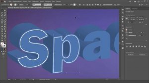 Объемные буквы с неоновым эффектом в Adobe Illustrator | Space School