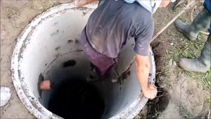 Переливной септик из бетонных колец