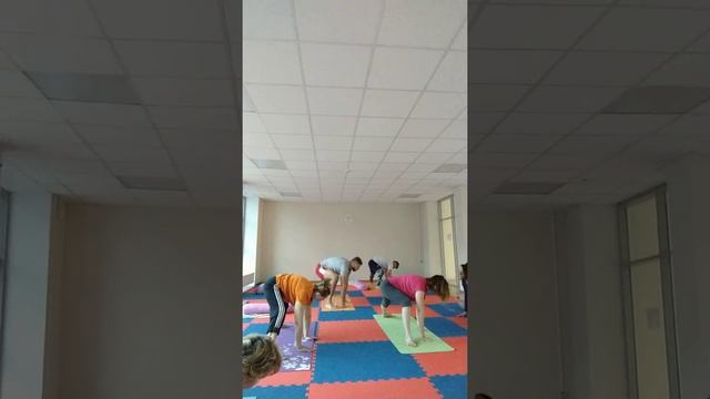 Последовательность асан для утренней практики.