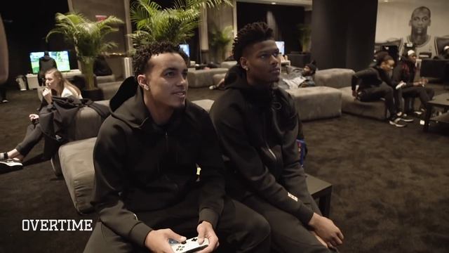 WHO'S THE FORTNITE GOD!? Cam Reddish & Tre Jones Fight For Rachel DeMita At The Jordan Brand Classi смотреть онлайн