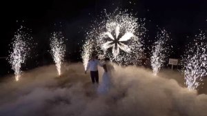 Тяжёлый Дым, Холодные Фонтаны 4м, вертушка двойная 6 лепестков