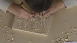 Резьба в абрамцево-кудринской традиции. Учебная плакетка