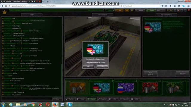 Tanki Online-Buying Paint Team International смотреть онлайн