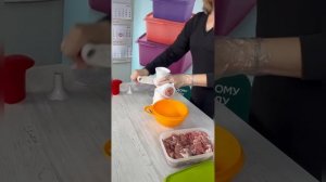 🥩Мясорубка Tupperware. Готовим домашнюю колбаску (см. описание к видео)