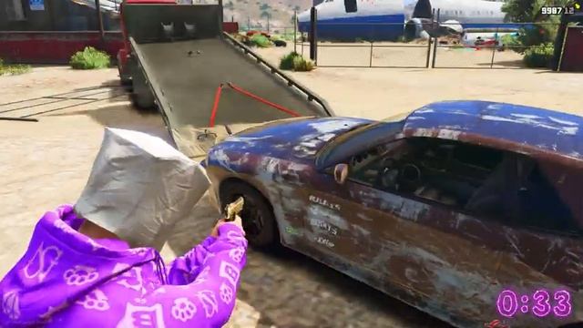 УГНАЛ РЖАВЫЙ НИССАН СО СВАЛКИ В ГТА 5!!!|ДЖЕЛ GTA 5