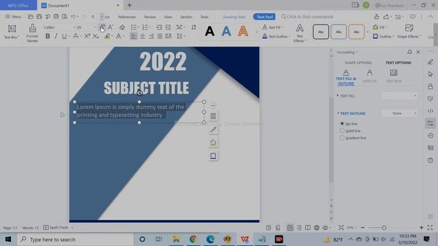 How to design a cover page by MS word || Assignments Cover page ||Creative Cover page || WPS office