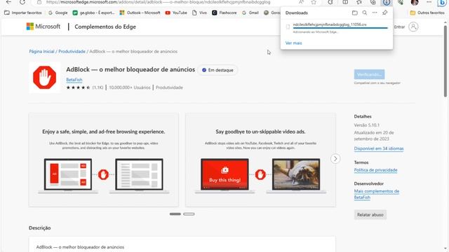 Como baixar o ADBLOCK no Microsoft Edge смотреть онлайн