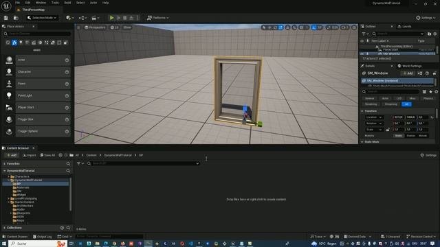 Create Windows In Runtime On A Wall With Geometry Script - Part 1 ( Unreal Engine Video Tutorial )