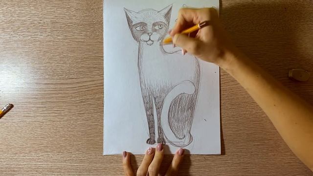 Урок рисования: Котик \ Drawing lesson: Cat смотреть онлайн