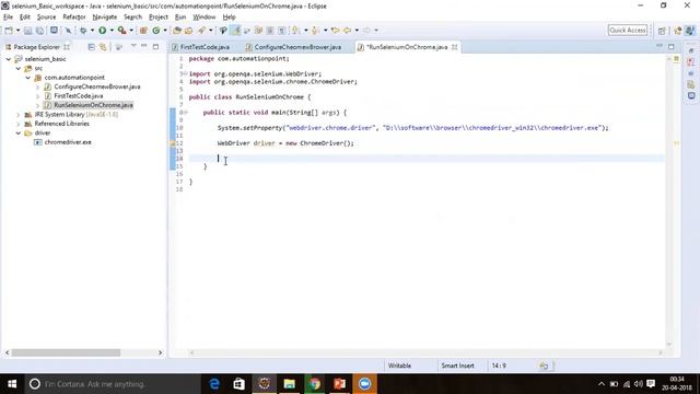 Selenium Basic 3 How to Run Webdriver Script on Chrome Browser