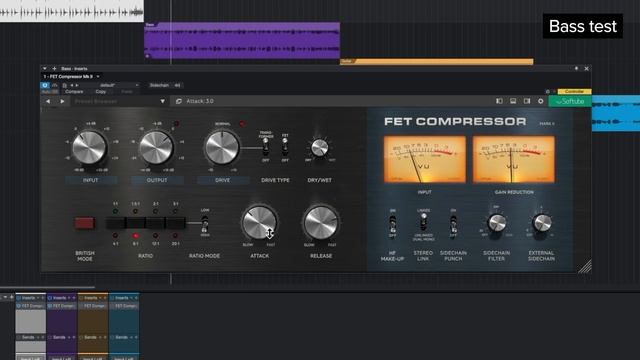 Softube FET Compressor Mark II plugin sound test