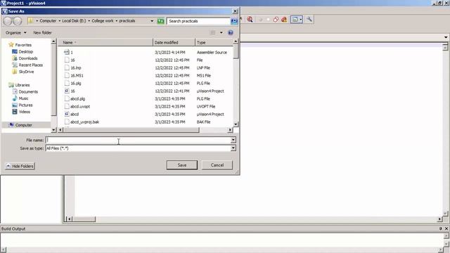 Creating new project in KEIL for assembly and c language