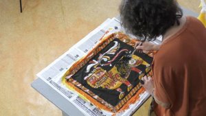 Горячий батик. Мифологическое животное. Часть 5