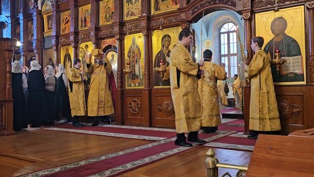 15.10.2024 | БОГОСЛУЖЕНИЕ АРХИЕРЕЙСКИМ ЧИНОМ - ПРЕСТОЛЬНЫЙ ПРАЗДНИК СВ.ПРАВ. АЛЕКСАНДРА ЧАГРИНСКОГО