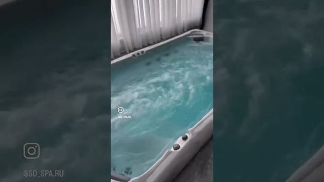 Бассейн с противотоком Wellis Danube W-Flow #домашнийбассейн  #бассейнподключ #swimspa