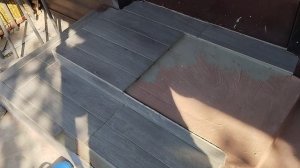порог в дом из керамогранита