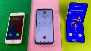 iPhone 6s vs Xiaomi Note 11 vs Samsung Z flip 3 incoming call & outgoing call + fake call