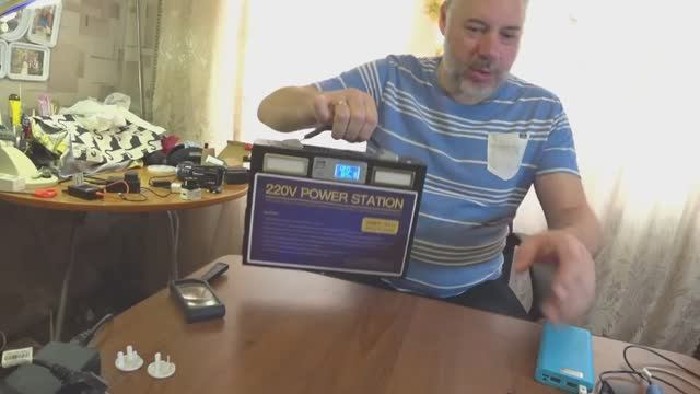 Обзор и тест портативная электростанция и источник питания VANPA TECH 220v 300 W к солнечной панели