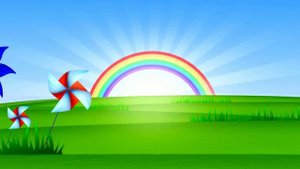 Детский футаж радуга Rainbow Rising HD