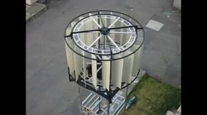 Вертикальная турбина ветровой электростанции/Vertical turbine wind power station