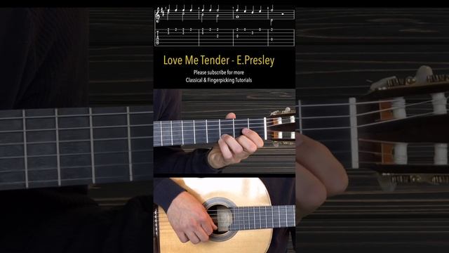 Love Me Tender Elvis Presley на Гитаре. Уроки гитары My Guitar. Ноты и Табы гитары