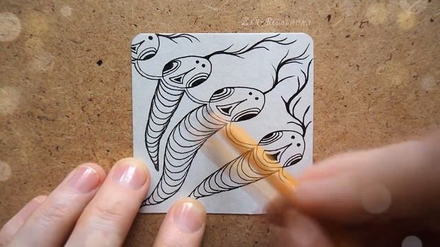 Узор "змейки" | Медитативное рисование смотреть онлайн