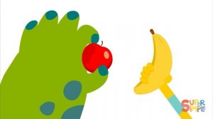 Core Word: EAT // LAMP & PECS VISUALS // Super Simple Songs // I Like To Eat Apples and Bananas