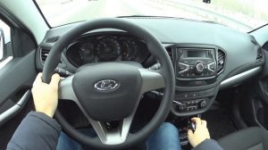 2016 Lada Vesta Comfort 1.6 МТ POV Test Drive
