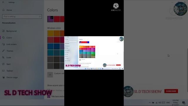 How to change taskbar colour in windows 10, 11 | SINHALA | SL D TECH SHOW | смотреть онлайн