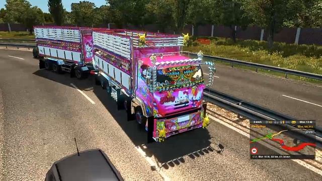 #Mod ETS 2 #ISUZU FXZ 360 KITTY #THAI смотреть онлайн