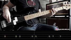 КИНО - Пачка сигарет - KINO / bass cover / playalong with TAB