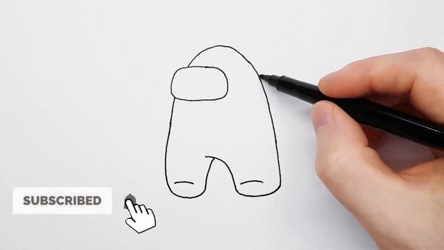 Among US drawing – How to draw Among US Red game character смотреть онлайн