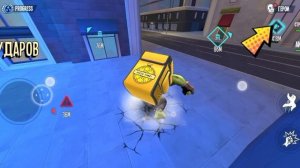 Эндр Jane играет в человека-паука