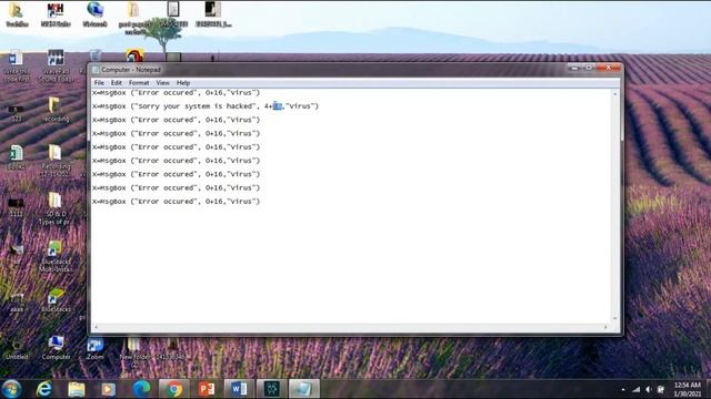 How to make fantastic Harmless Computer Virus Prank fake virus.