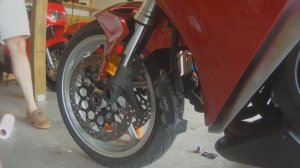 Honda VFR 1200 Front Wheel Removal