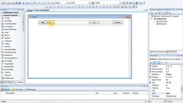 how to use webbrowser control in vb.net | itechsoftwareacademy