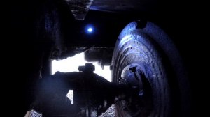 Тяговый двигатель троллейбуса в движении