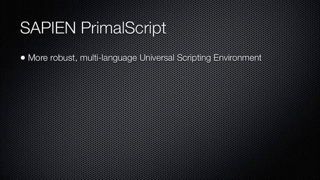Windows PowerShell What's New in V2 Chapter 01 - Using the PowerShell ISE and PrimalScript