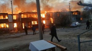 Пожар в Лянторе.