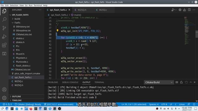 [Raspberry Pi Pico (c-sdk)] Storage:  Ep1. Builtin XIP flash & external flash device with FatFs