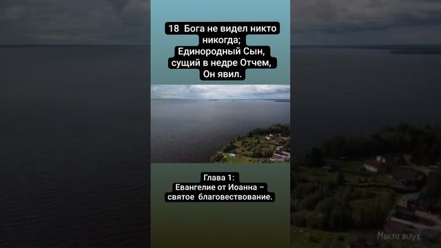 18  Бога не видел никто никогда; Единородный Сын, сущий в недре Отчем, Он явил.