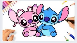 КАК РИСОВАТЬ СТИЧА И АНГЕЛА 💙