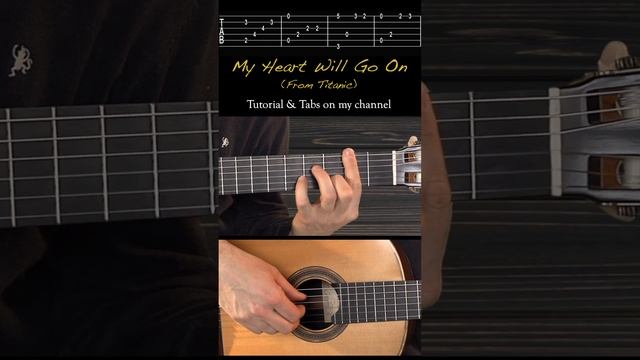 My Heart Will Go On Titanic на Гитаре. Уроки гитары My Guitar. Ноты и Табы гитары