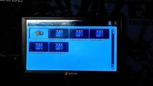 Пример работы навигатора Junsun D100.