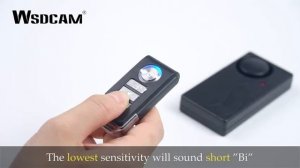 Wsdcam Wireless Vibration Alarm with Remote Control Anti-Theft Alarm Bike/Motorcycle/Vehicle