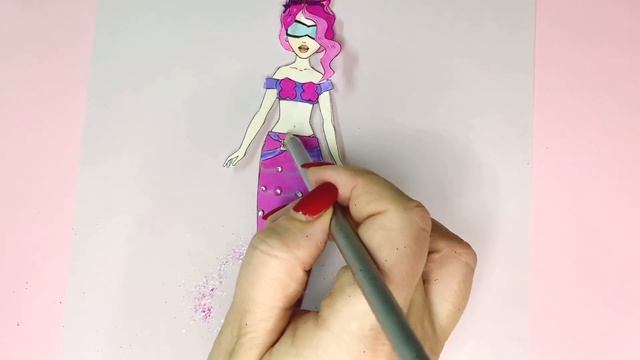 Paper Dolls Dress Up as Characters in the Game Among Us Dresses Papercraft Handmade смотреть онлайн