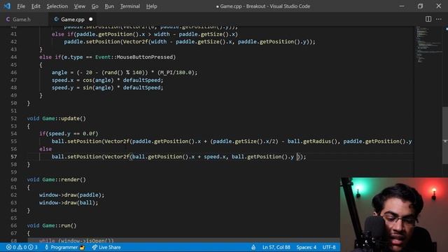 Breakout (4/8) - Advanced Movement and Delta Time - C++/SFML - GPS 2.4 - Urdu/اردو