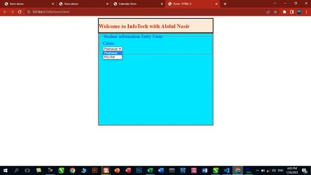 Lecture-03| Form Design in HTML-CSS | Different Form Attribute & Components| internal CSS