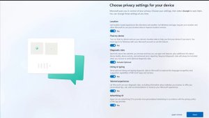 Windows 11 Build 21996.1 (LEAK) - Out-Of-Box Experience (OOBE) in Ultra Widescreen