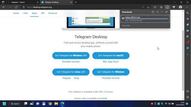 Telegram Messenger for any laptops, desktop computear and tablets with Windows, Linux and macOS